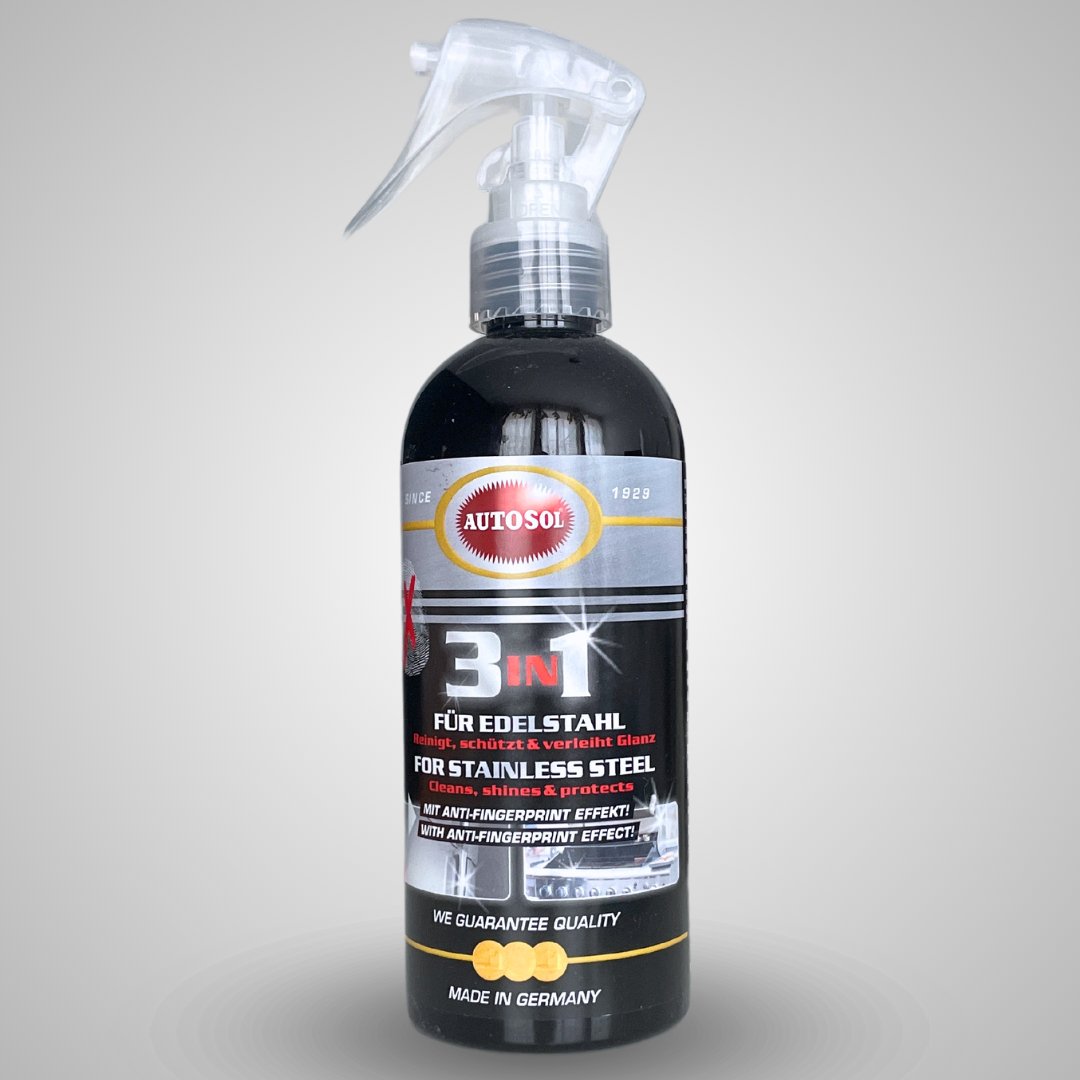 Autosol® Edelstahl 3 in 1 mit "Anti Fingerabdruck Effekt" - MainCare - PoliturenReiniger